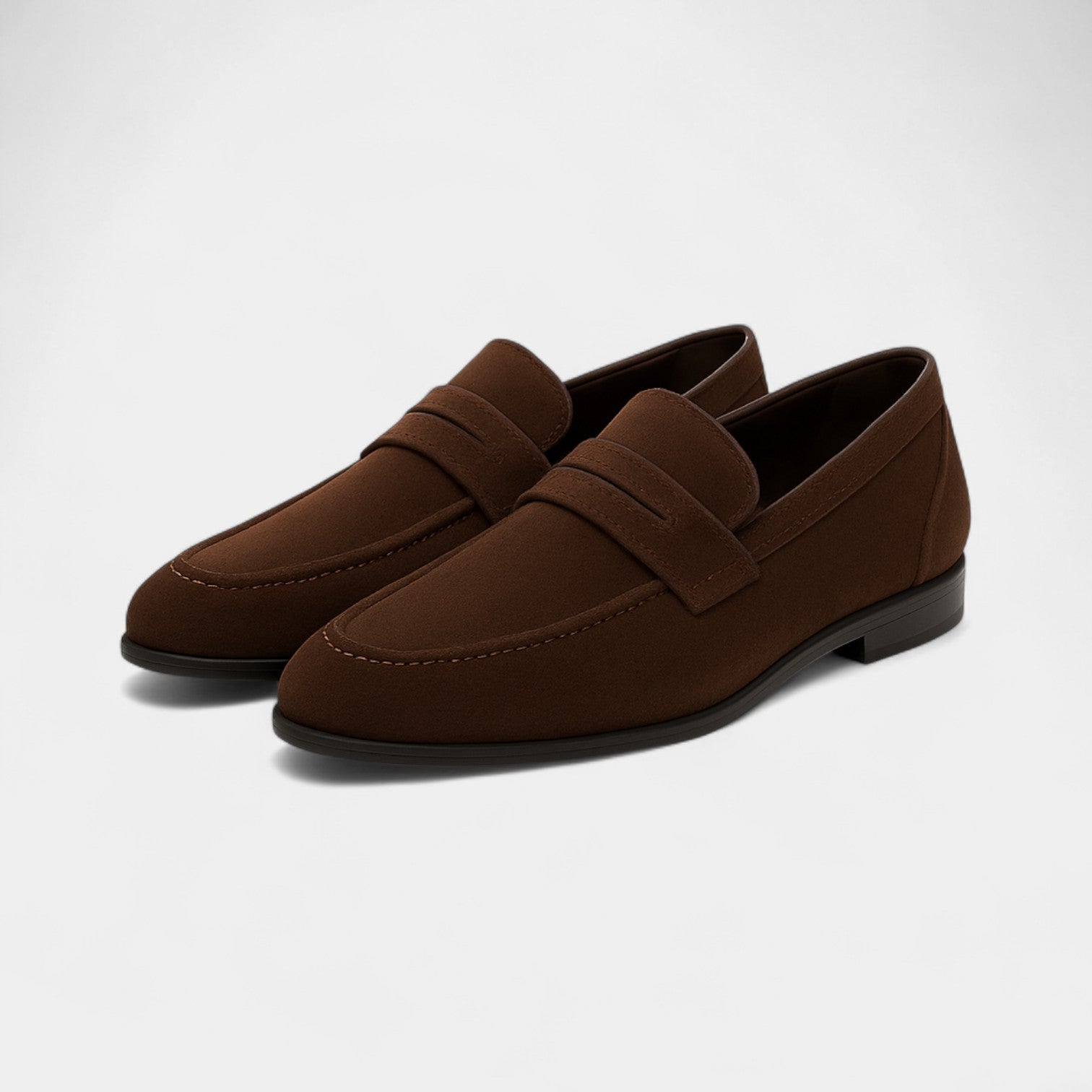 Mocassins homme en daim à enfiler – confort polyvalent
