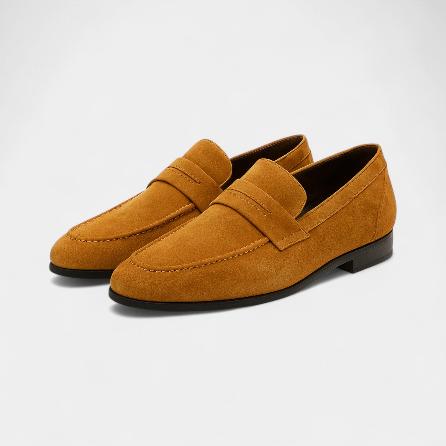 Mocassins homme en daim à enfiler – confort polyvalent