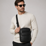 Sacoche bandoulière homme en cuir pleine fleur