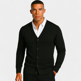 Cardigan Slim Fit en Coton pour Homme – Design Boutonné Minimaliste