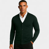 Cardigan Slim Fit en Coton pour Homme – Design Boutonné Minimaliste