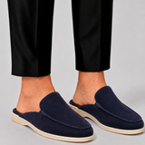 Mules Homme en Suédine à Enfiler