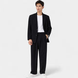 Pantalon homme business casual oversize – Coupe légère et décontractée
