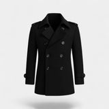 Manteau trench mi-long homme en coton mélangé