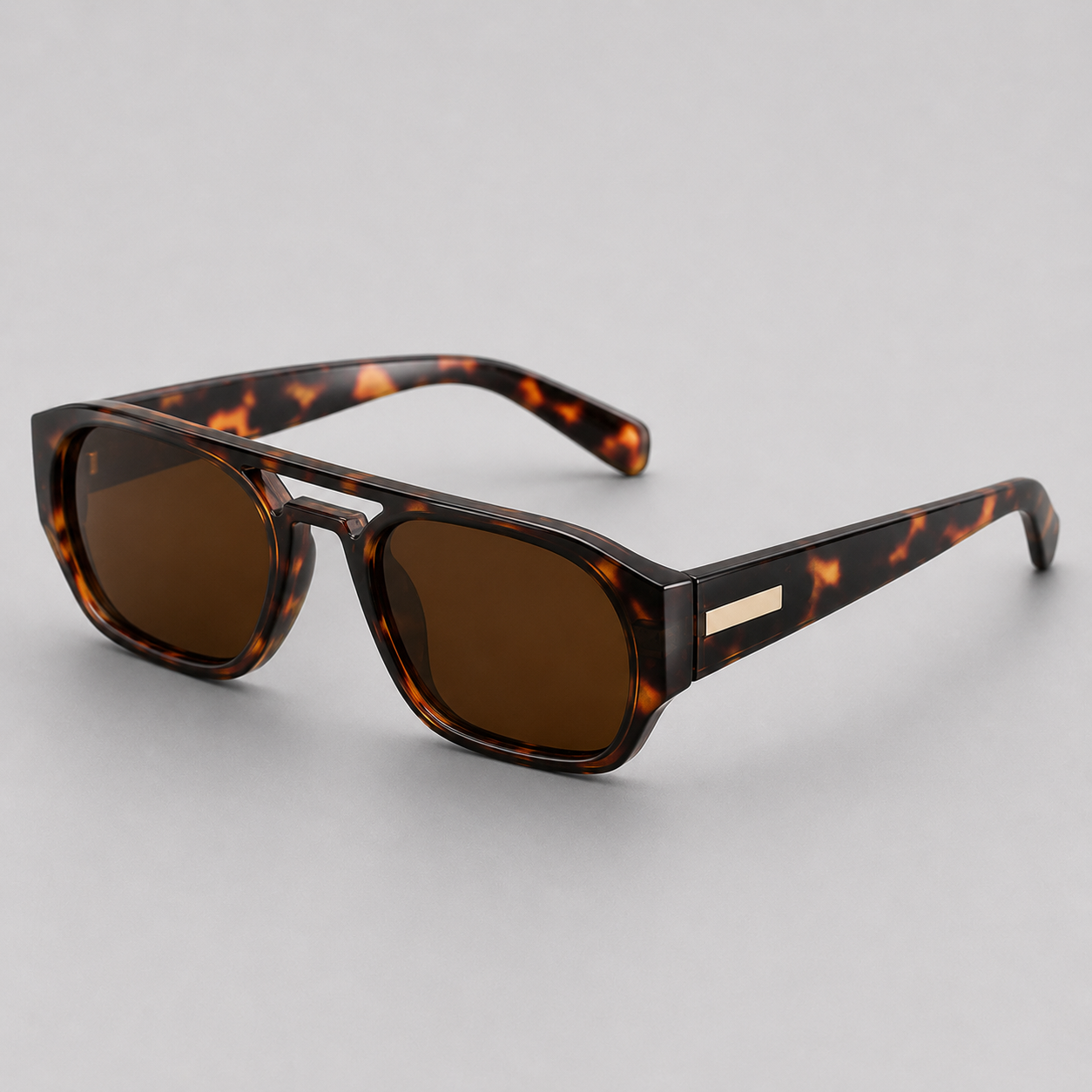 Lunettes de soleil rectangulaires homme verres teintés