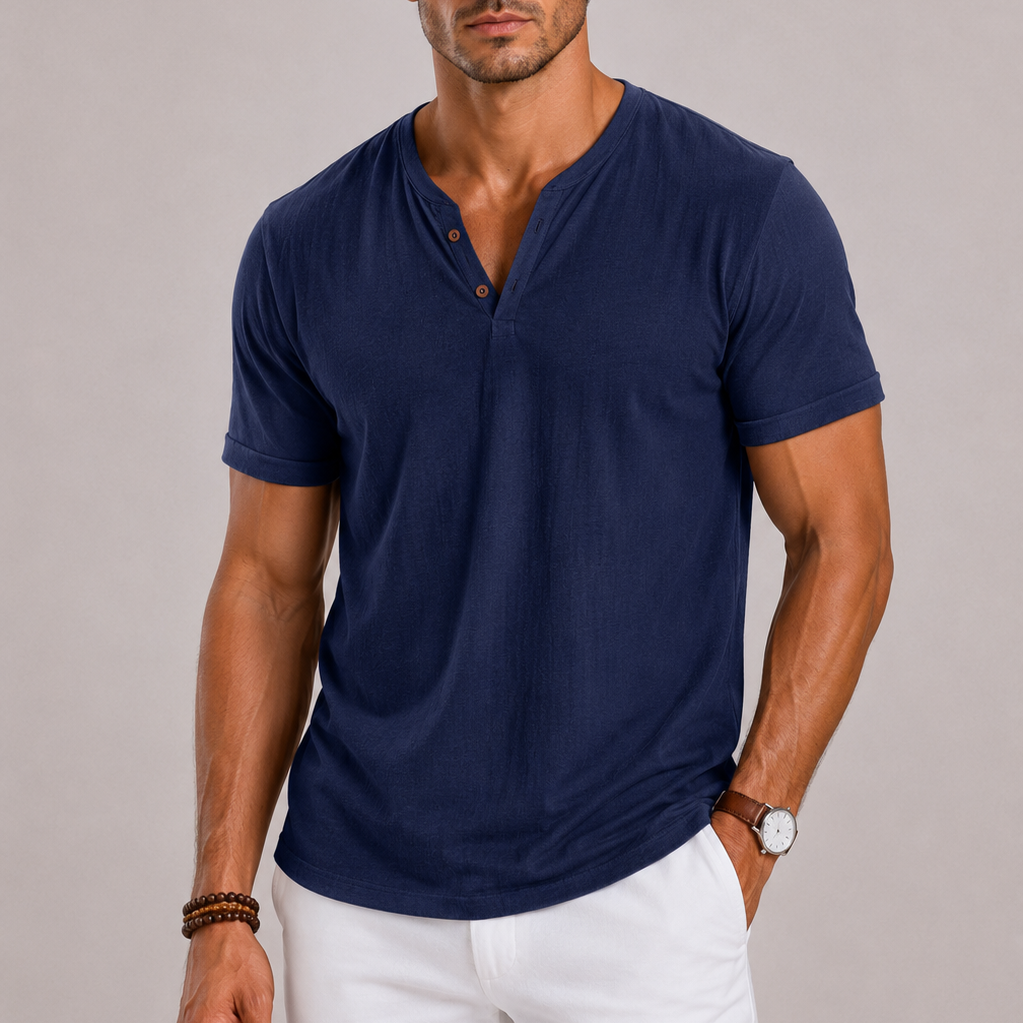 Polo Homme à Col Tunisien