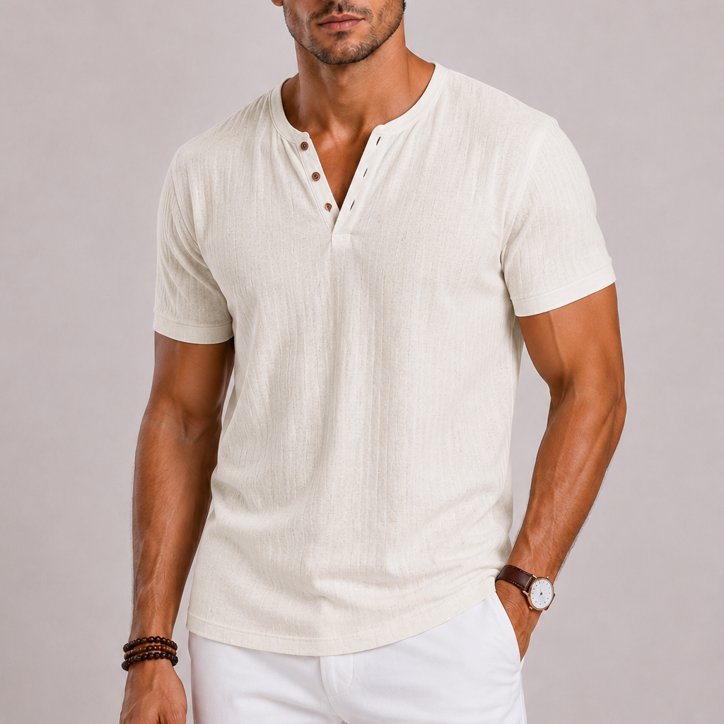 Polo Homme à Col Tunisien