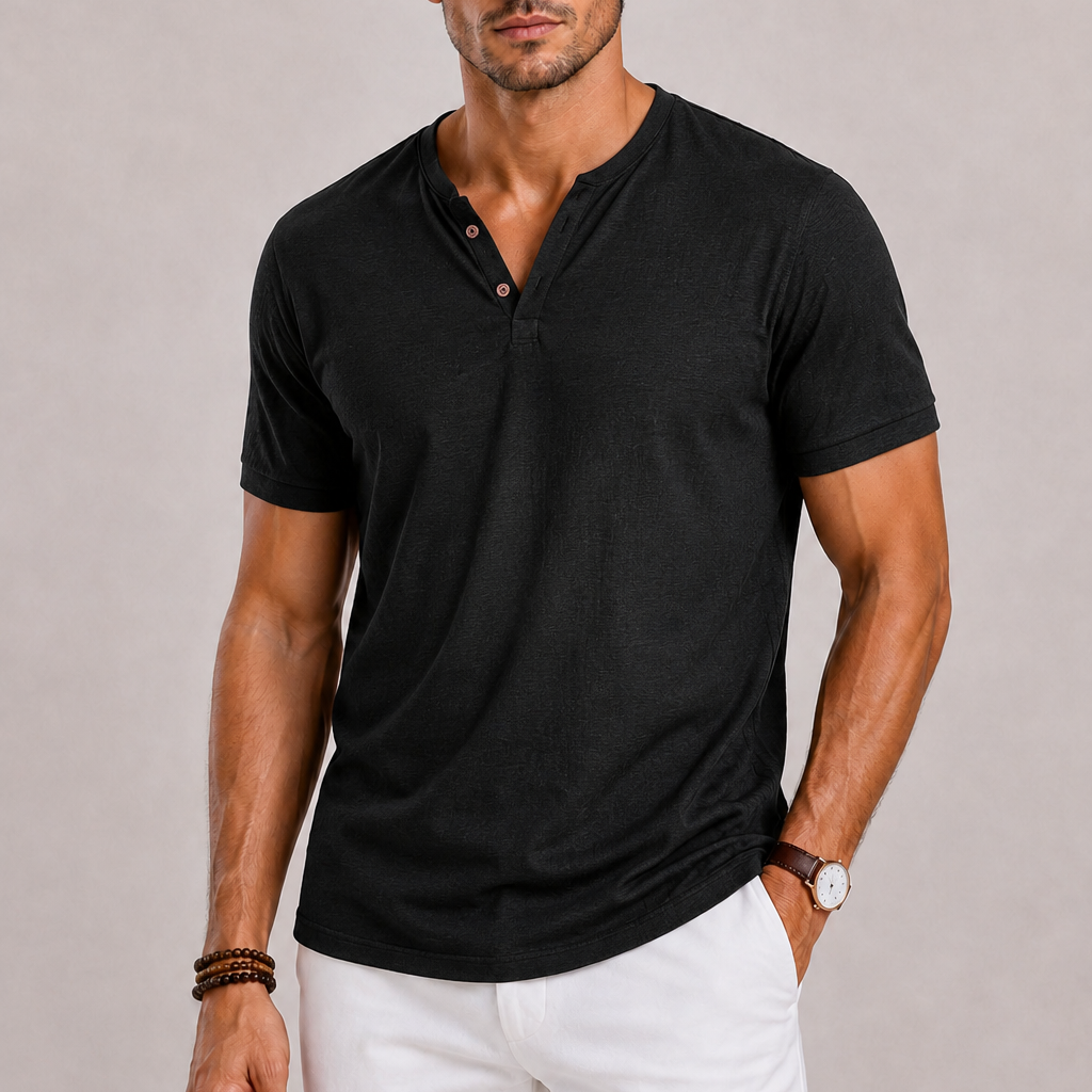 Polo Homme à Col Tunisien