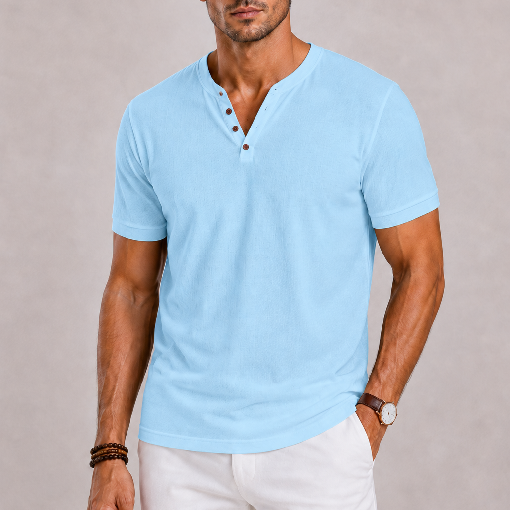 Polo Homme à Col Tunisien