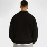 Sweat zippé pour homme en maille - Style ample et moderne