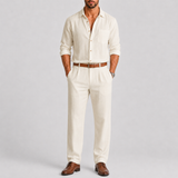 Ensemble Homme Chemise et Pantalon en Lin
