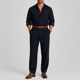Ensemble Homme Chemise et Pantalon en Lin