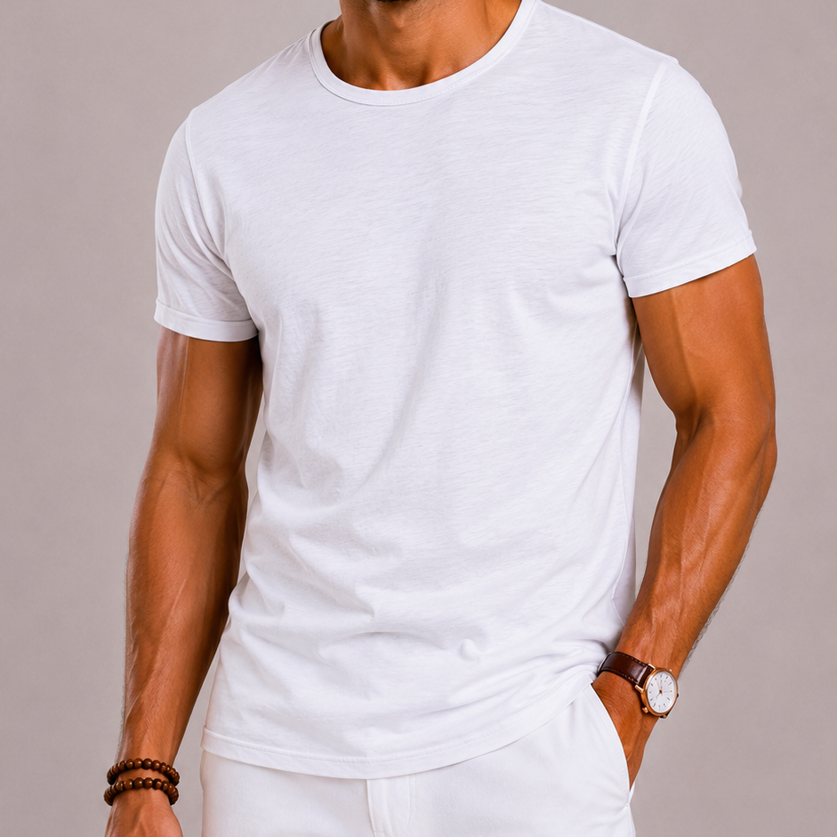 T-Shirt Homme Col Rond Coupe Ajustée