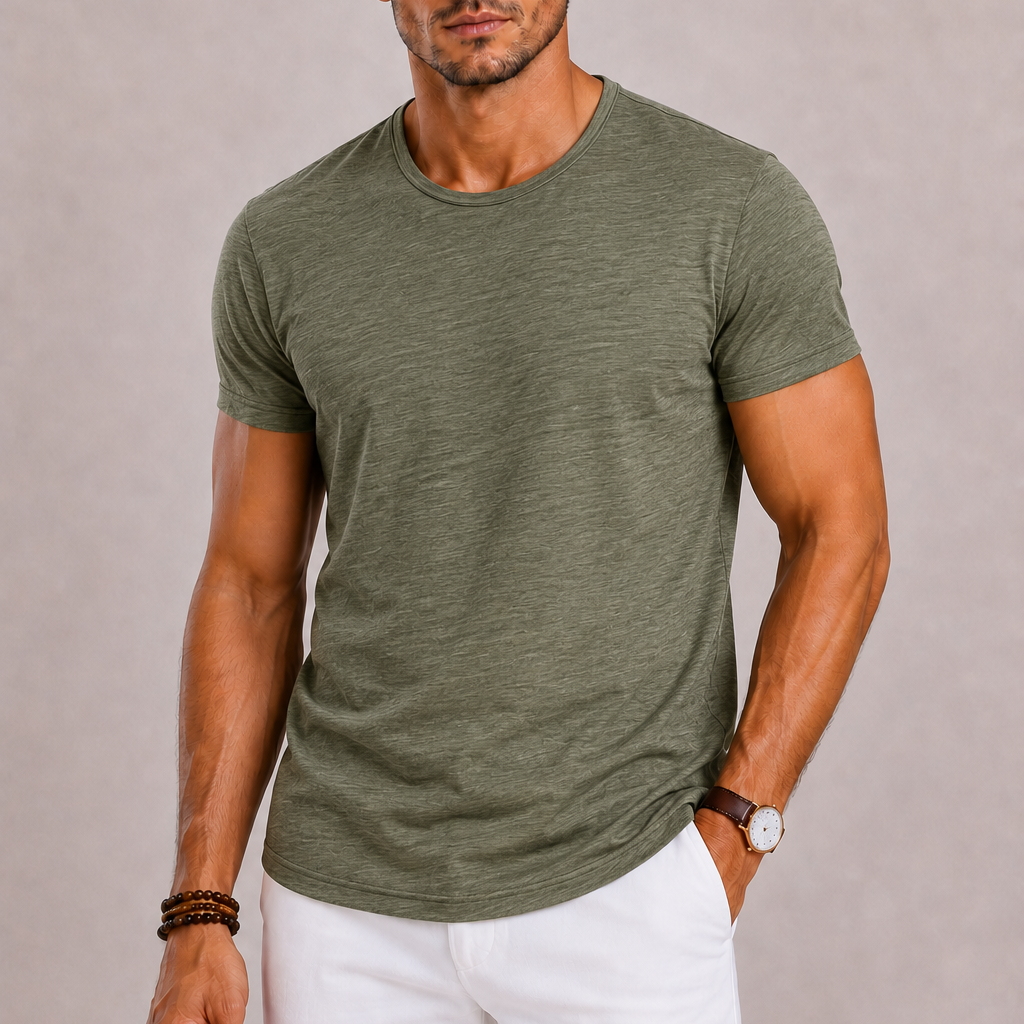 T-Shirt Homme Col Rond Coupe Ajustée