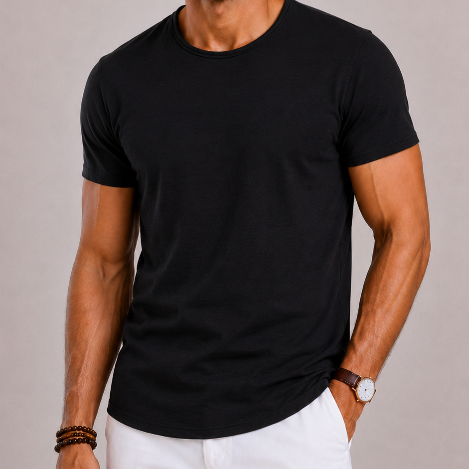 T-Shirt Homme Col Rond Coupe Ajustée