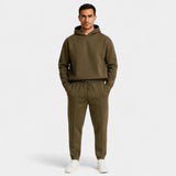 Ensemble à capuche homme tissu technique – casual, ajusté, style minimal