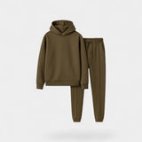 Ensemble à capuche homme tissu technique – casual, ajusté, style minimal