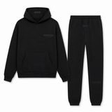 Ensemble de Confort Premium pour Hommes – Sweat à Capuche & Pantalons de Jogging – Noir