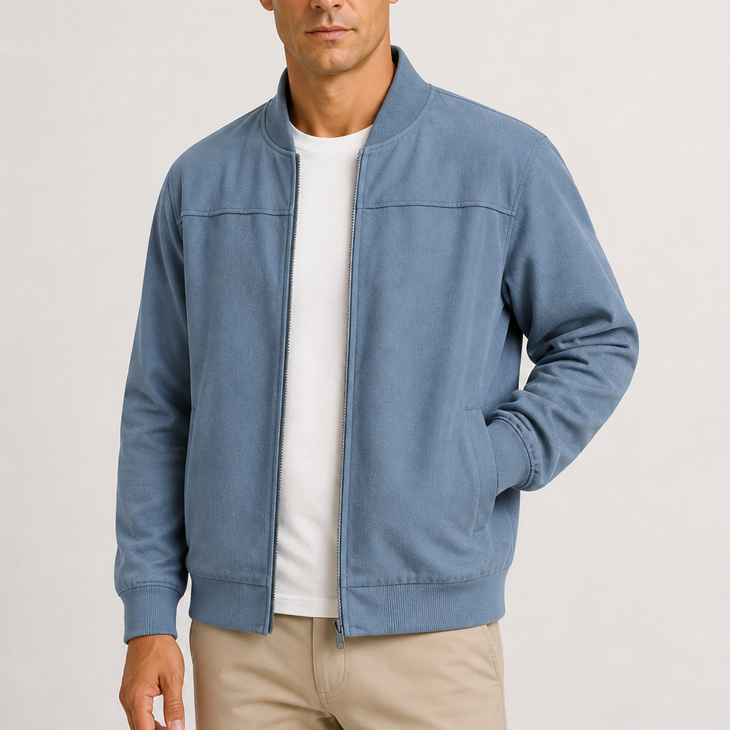 Cardigan Homme Zippé en Maille Fine