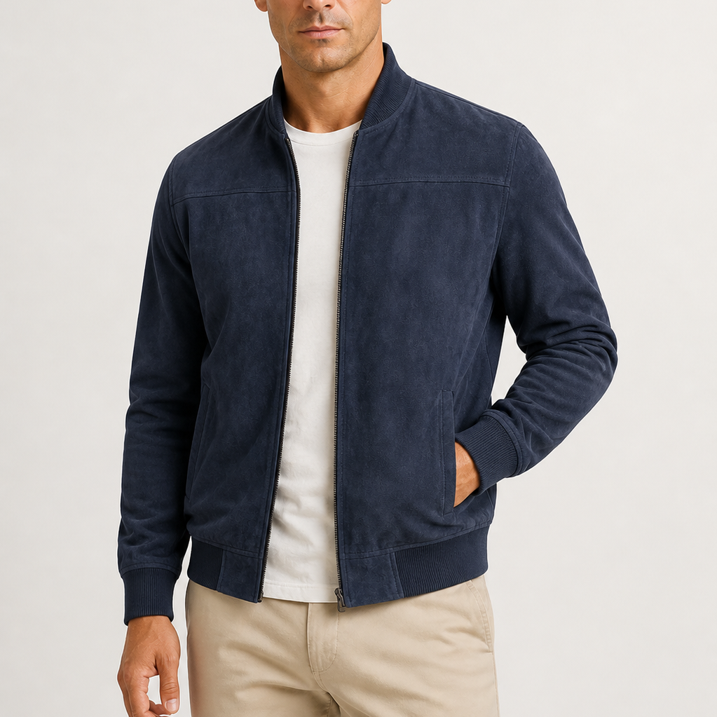 Cardigan Homme Zippé en Maille Fine