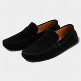 Mocassins homme cuir suédé - loafers slip-on casual