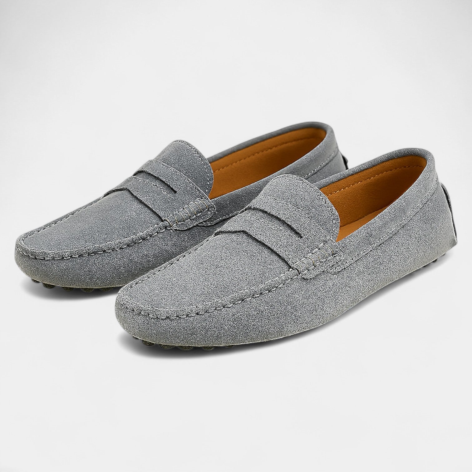 Mocassins homme cuir suédé - loafers slip-on casual