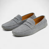 Mocassins homme cuir suédé - loafers slip-on casual