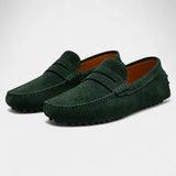 Mocassins homme cuir suédé - loafers slip-on casual