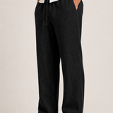 Pantalon Homme en Lin à Coupe Droite