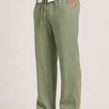 Pantalon Homme en Lin à Coupe Droite
