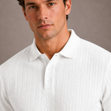 Polo Homme Tricoté à Manches Courtes