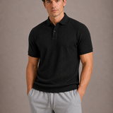Polo Homme Tricoté à Manches Courtes