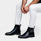 Bottes hautes homme en cuir