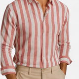 Ancienne Monde | Chemise Rayée à Boutons pour Homme – Sophistication Tailleur