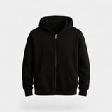 Cardigan Homme en Mélange Technique à Zip – Coupe Ample avec Capuche