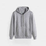 Cardigan Homme en Mélange Technique à Zip – Coupe Ample avec Capuche