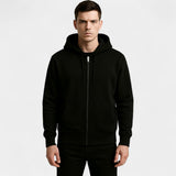 Cardigan Homme en Mélange Technique à Zip – Coupe Ample avec Capuche