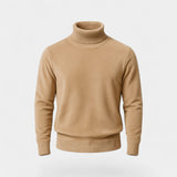 Pull Homme Col Roulé Doublé en Laine – Velours Épais
