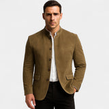 Blazer Homme Col Mao Ajusté