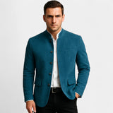 Blazer Homme Col Mao Ajusté