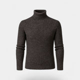 Pull Col Roulé pour Homme en Laine Technique Mélangée – Coupe Slim Élégante