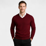 Pull Homme Col V en Maille