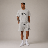 Ensemble d'Été Premium pour Hommes Blanc Cassé – Coton Doux, Surdimensionné et Élégant