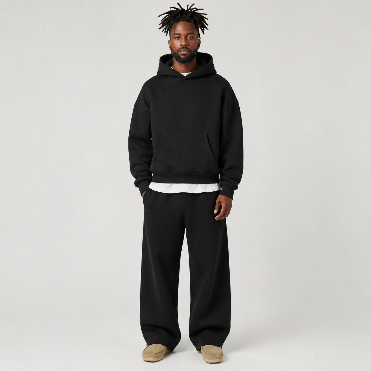 Ensemble de survêtement pour homme avec sweat à capuche et joggings coupe régulière