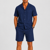 Ensemble Homme Chemise à Manches Courtes et Short