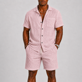 Ensemble Homme Chemise à Manches Courtes et Short