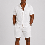 Ensemble Homme Chemise à Manches Courtes et Short