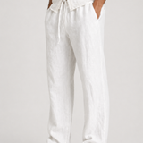 Pantalon Homme en Lin Coupe Droite