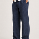 Pantalon Homme en Lin Coupe Droite