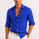 Chemise Homme en Lin à Manches Longues
